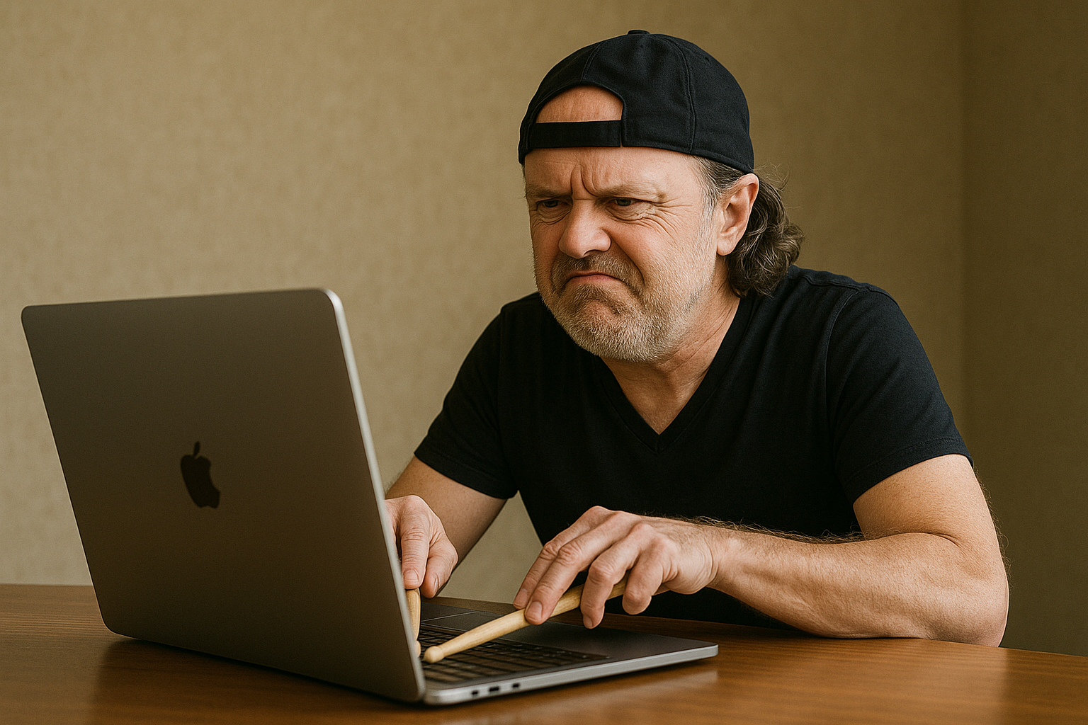 Lars working on Gitallica